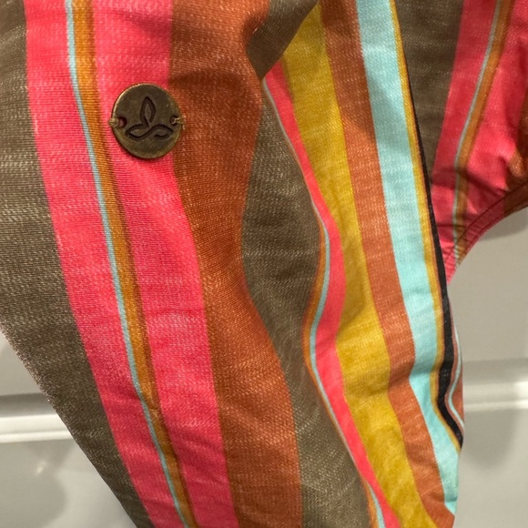 Prana Fergusen One Piece Swimsuit - Cacti Soleil Stripe size large - Picture 7 of 11